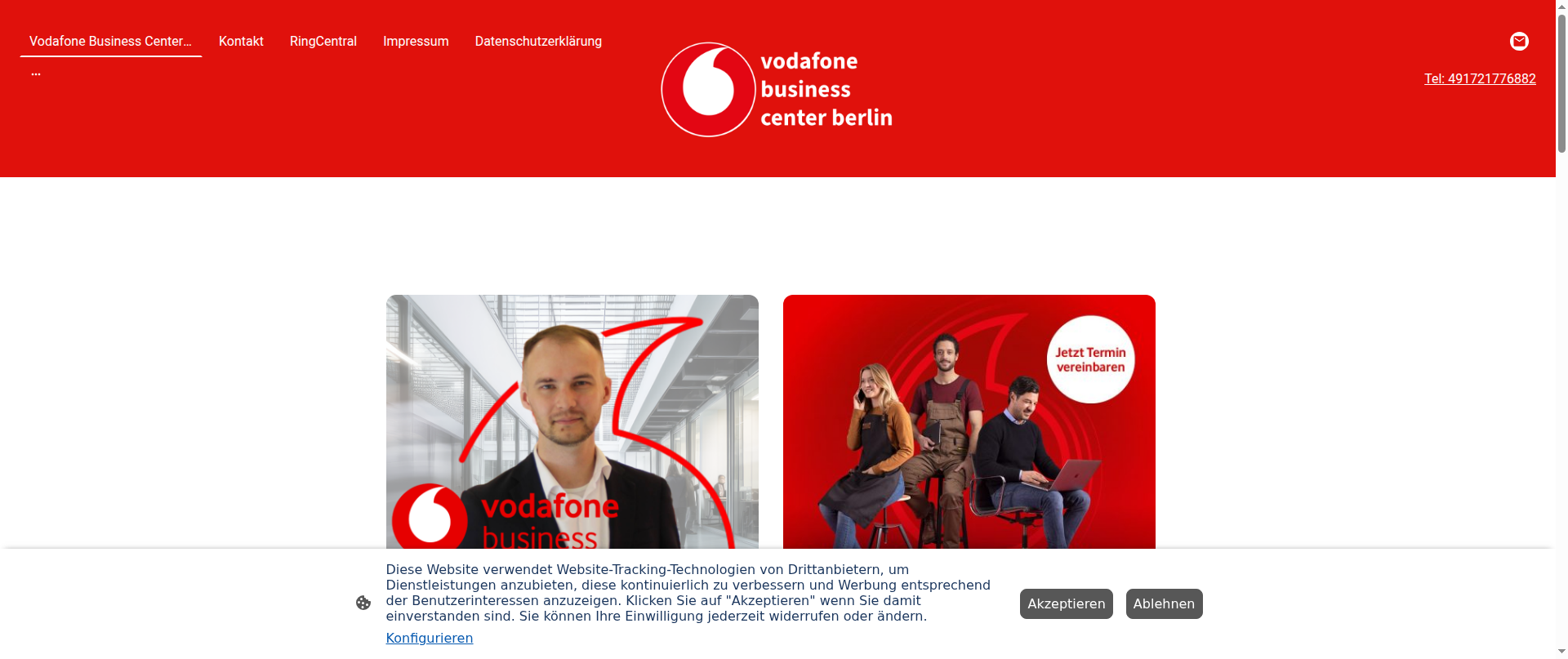 Screenshot of vodafone-business-berlin.de
