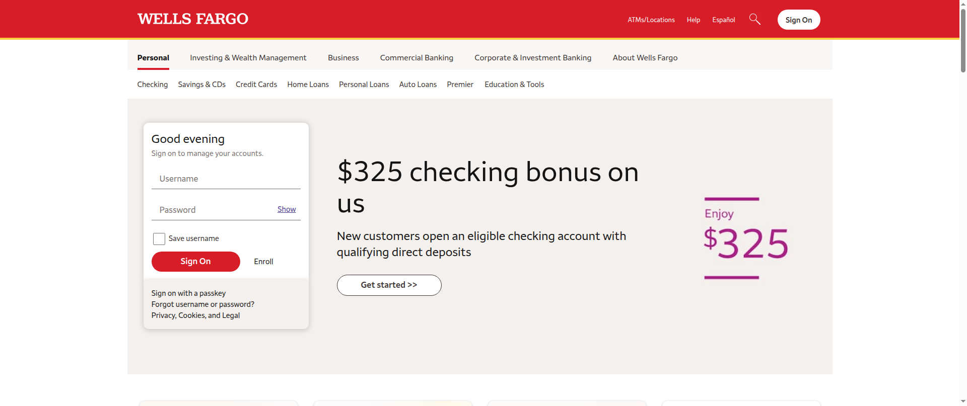 Screenshot of wellsfargo-worl.vercel.app