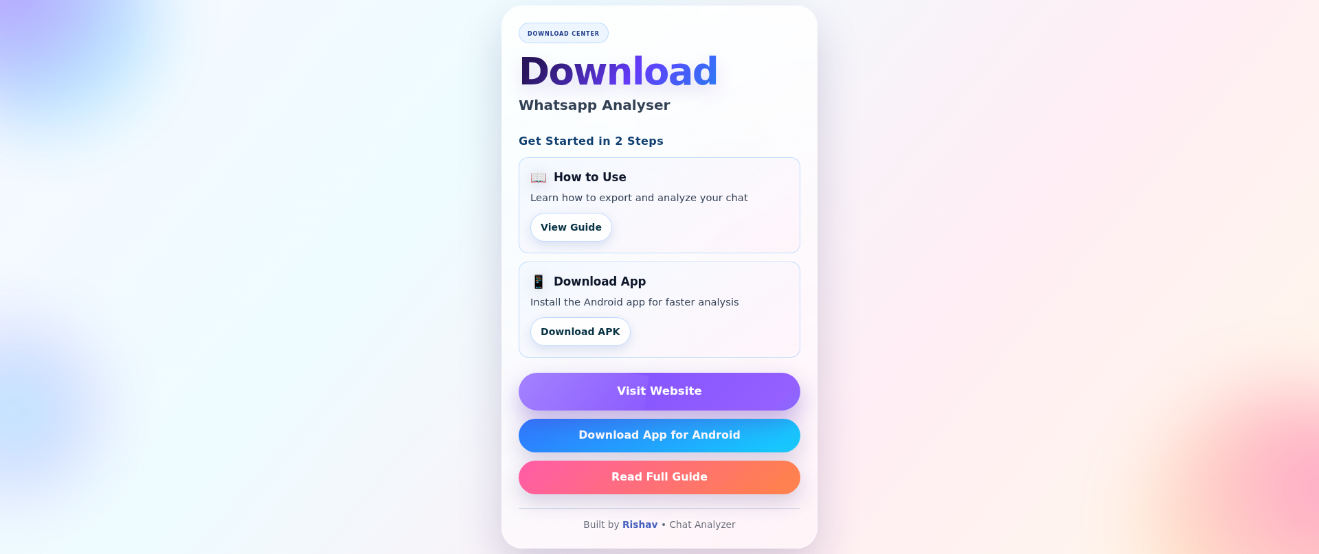 Screenshot of whatsapp-analyser-downloader.pages.dev