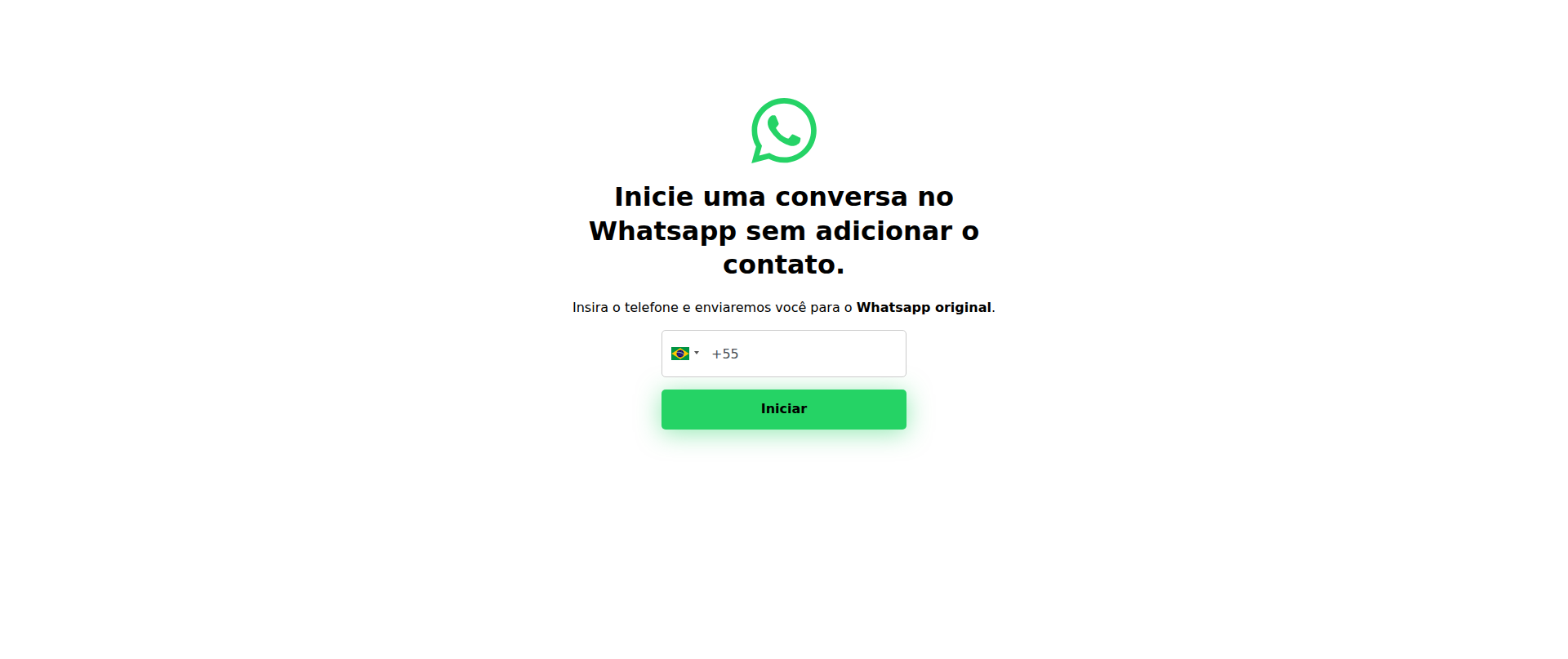 Screenshot of whatsapp-fast.vercel.app