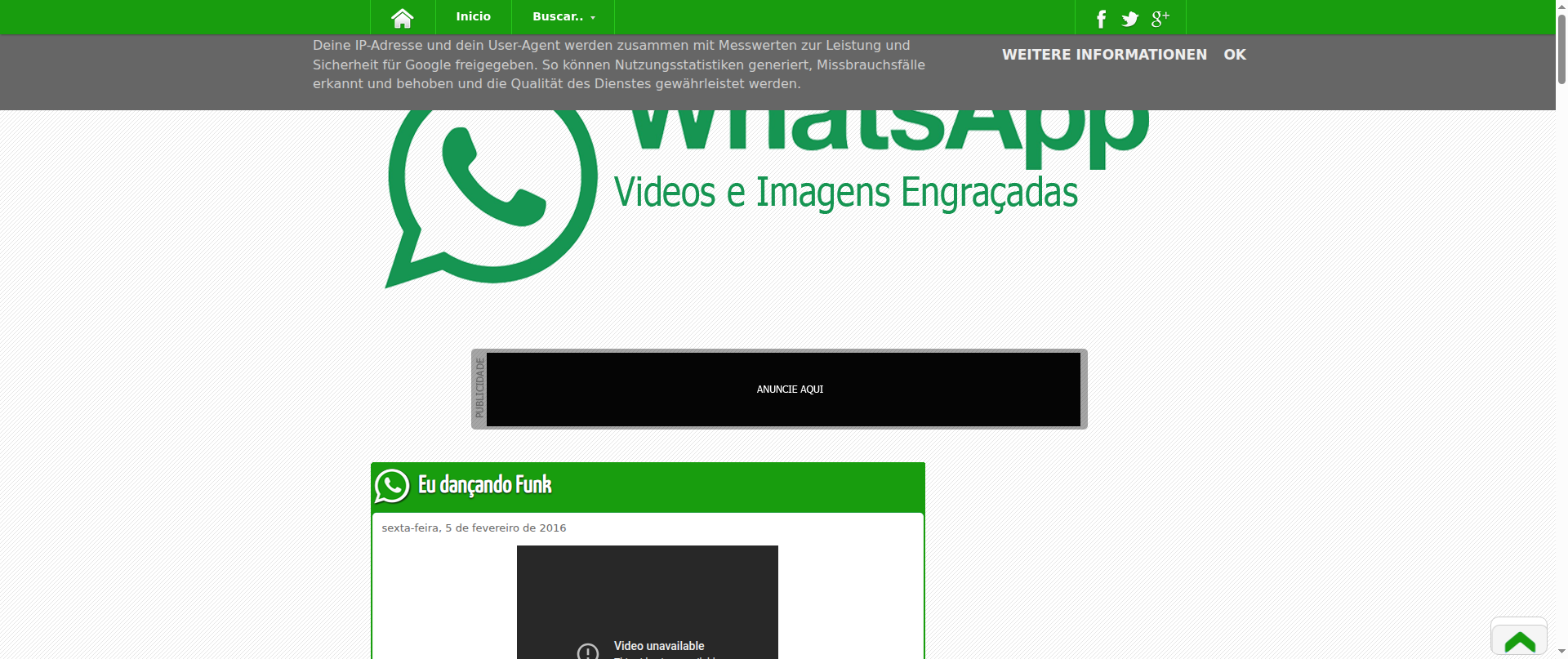 Screenshot of whatsappbrnoticias.blogspot.com