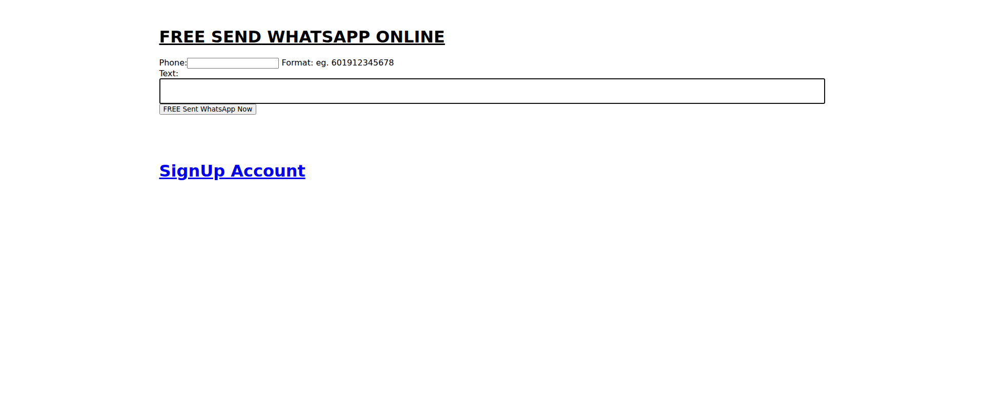 Screenshot of whatsapp.dir.com.my