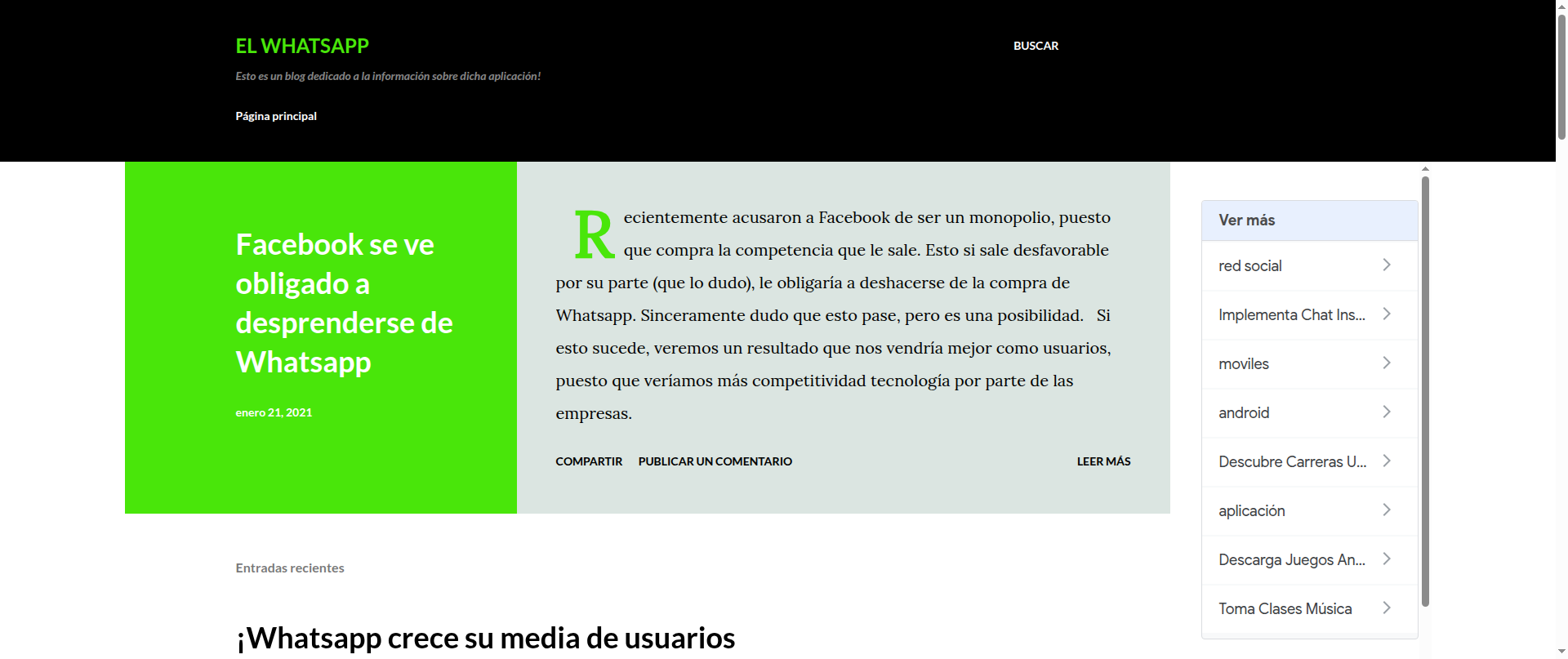 Screenshot of whatsappwebred.blogspot.com