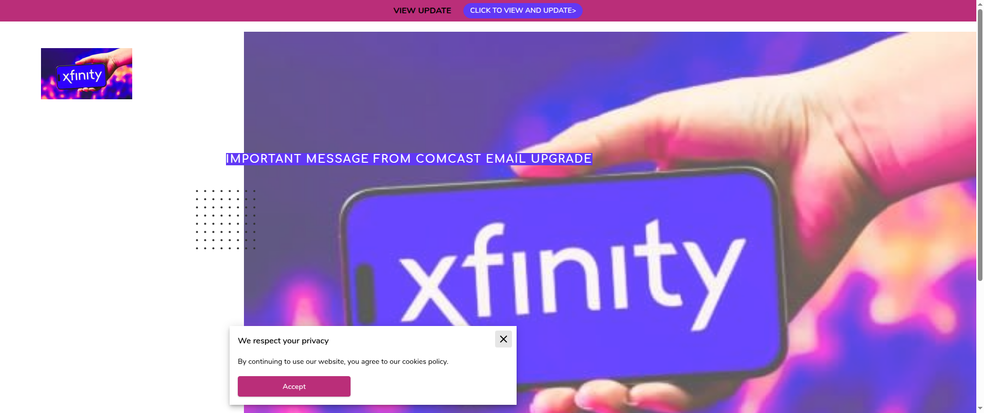 Screenshot of xfinitymailserver.us