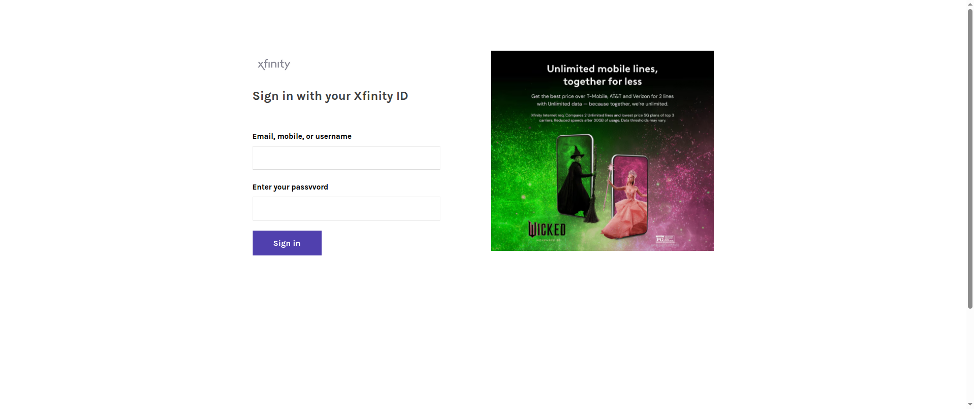 Screenshot of xfinitylogin247.weebly.com